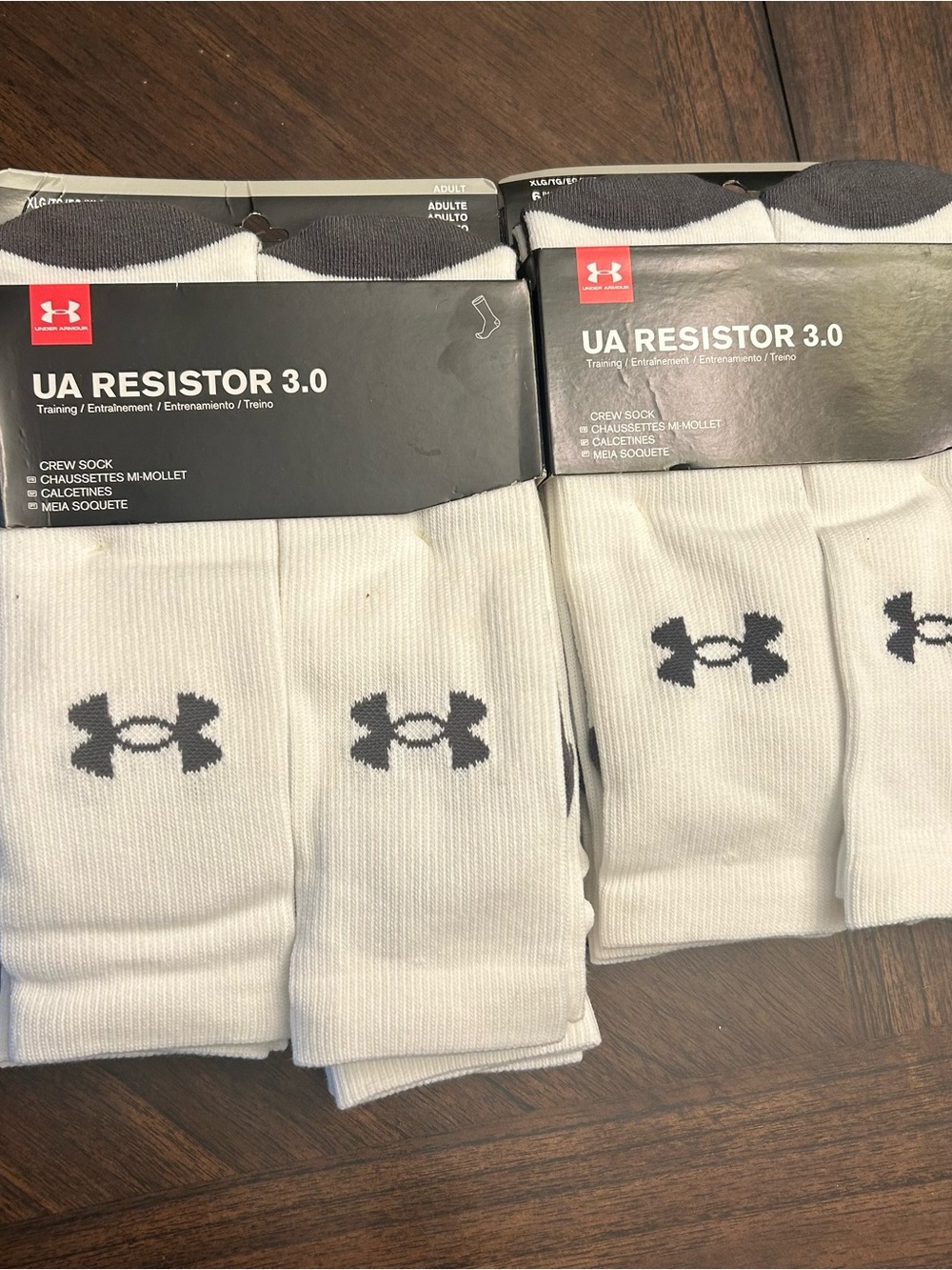 UA Performance Tech 6-Pack Crew Socks XL (12 Pairs) - Picture 2 of 6